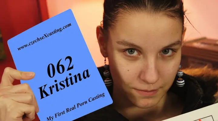 Häbelik Kristina oma esimesel porno castingil