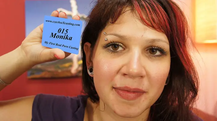 Monikas første ekte pornocasting