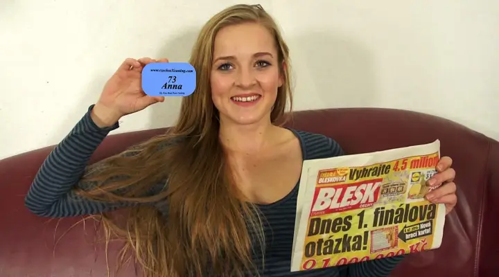 Anna på sin første pornocasting