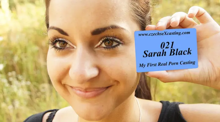 Sarah's eerste pornocasting
