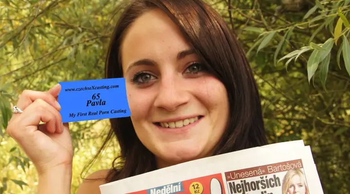 Pavla no seu primeiro casting porno