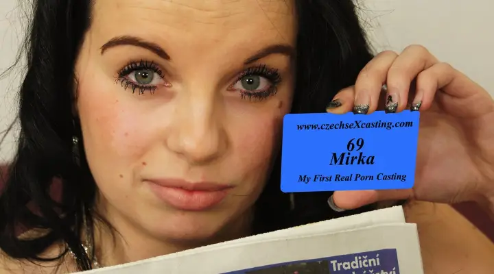 Mirka no seu primeiro casting porno
