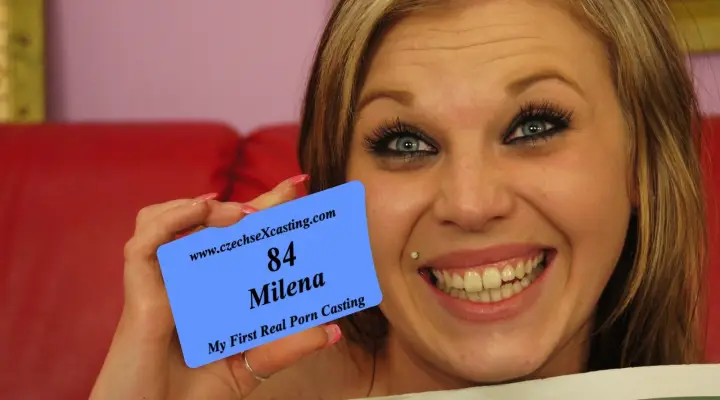 Milena är glad över att ha fått sin första porrroll